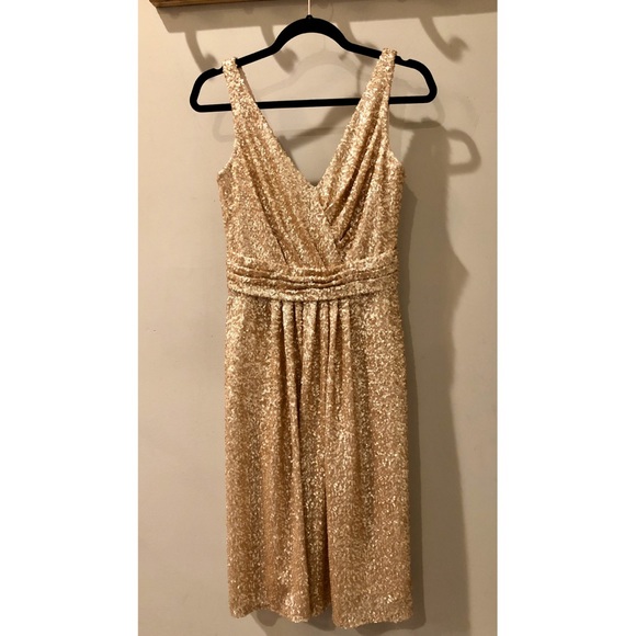 Sorella Vita Gold Sequin Bridesmaid Dress - Picture 4 of 8